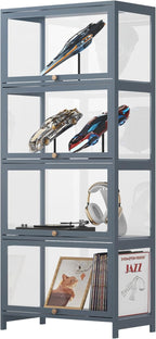 4-Tier Clear Display Cabinet - Image 3