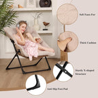 Comfy Saucer Chair for Adults, Soft Faux Fur Bedroom Chair, Accent Dorm Chairs - Image 5