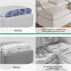 Novilla 133.8" Modular Cloud Couch, Modern Sectional Sofa - Image 11