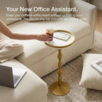 Small Round Gold Side Table, Drink Table - Image 6