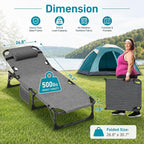 ABORON 2PK Heavy Duty Tanning Chair, 5-Gear Outdoor Folding Chaise Lounge Chair - Image 7