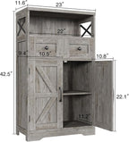 Befrases Set of 2 Farmhouse Storage Cabinet - Image 3