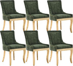 Upholstered Dining Chairs Set of 6, Modern Fabric Side Chairs by MZDOO