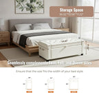 Storage Ottoman Bench for Bedroom, End of Bed Bench - Image 3