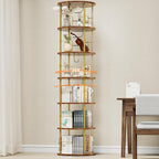 ALLSTAND 6 Tier Rotating Bookshelf, 360 ° Display Stackable Spinning Bookshelf by ALLSTAND