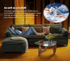 ELUCHANG Oversized 153" Modular Sectional Sofa, Comfy Cloud Couch, L Shaped - Image 5