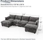 U Shaped Modular Sectional Sofa, Cloud Couch - Image 2