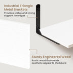 Fun Memories Deep Floating Shelves, 24W x 8D Floating Shelves Set of 2 - Image 4