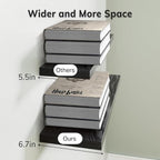 BAYKA Floating Shelves for Wall, Wall Mounted Rustic Wood Shelves for Bathroom - Image 7