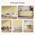OUZUGIE 1 Pack 96x48 Inch Natural Bamboo Wall Panel – Raw Pole Wrap Paneling - Image 4
