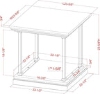 24/7 Shop at Home Ambridge Transitional Multi-Storage Wood 3-Piece Coffee Table - Image 5