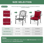 Summsun Outdoor Cushions for Patio Furniture, Double-Sided Waterproof Backrest - Image 7