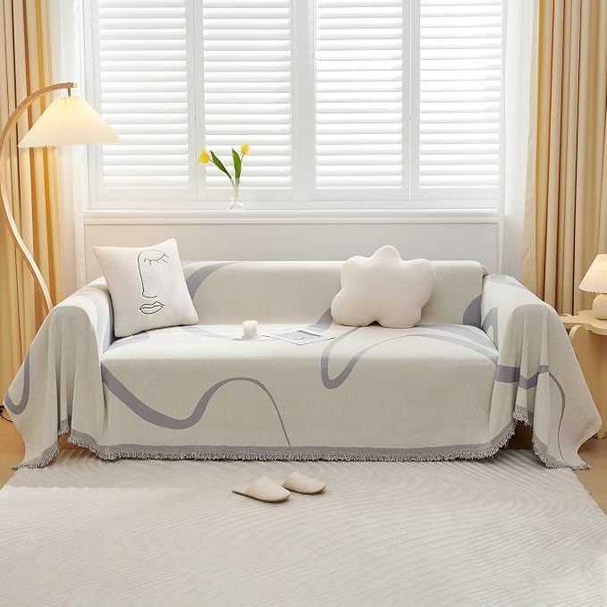 VClife Soft Plush Loveseat Slipcover Washable Couch Cover by VCLIFE