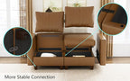 EASE MOOSE Faux Leather Sectional Couch Sofa - Image 7