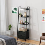 Furologee 5-Tier Ladder Shelf, Narrow Ladder Bookshelf - Image 7