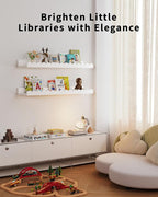 Shario Nursery Book Shelves, Scalloped Shelves, Wall Book Shelves - Image 5