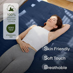 ZonLi Japanese Floor Futon Mattress Twin Size 75"x 39", 100% Cotton Cover 2.5'' - Image 2