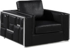 Blackjack Furniture Catania Modern Top Grain Italian Leather Sofa Set - Image 6