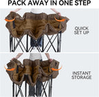 Huskfirm 3 Person Camping Chairs Folding Double Camping Chair Portable - Image 6