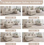 Guyii Velvet Sectional Sofa, Oversized 9-Seater U-Shaped Convertible Couch - Image 8