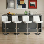 DUMOS Bar Stools Set of 4, 24 inch Counter Height Bar Stools, Upholstered by DumosLifestyle
