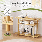 Bamboo TV Stand, Small TV Stands - Image 4