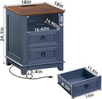 Farmhouse Coffee Table Set of 3, Furniture Set - Image 3