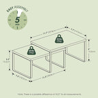 Furinno RAVEL Kitchen Countertop Organizer Set of 2, Nesting Counter Shelves - Image 3