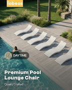 Folding HDPE Outdoor Chaise Lounge - Image 9