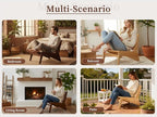 Furlide Mid-Century Accent Chair, Rattan Lounge Chair - Image 5