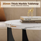 LIKIMIO Nesting Coffee Tables Set of 2, 23.6" Small Round Side Tables - Image 6