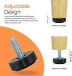 1/4-20 Adjustable Furniture Leveler, 12 Pack Rubber Leveling Feet Screws in - Image 5
