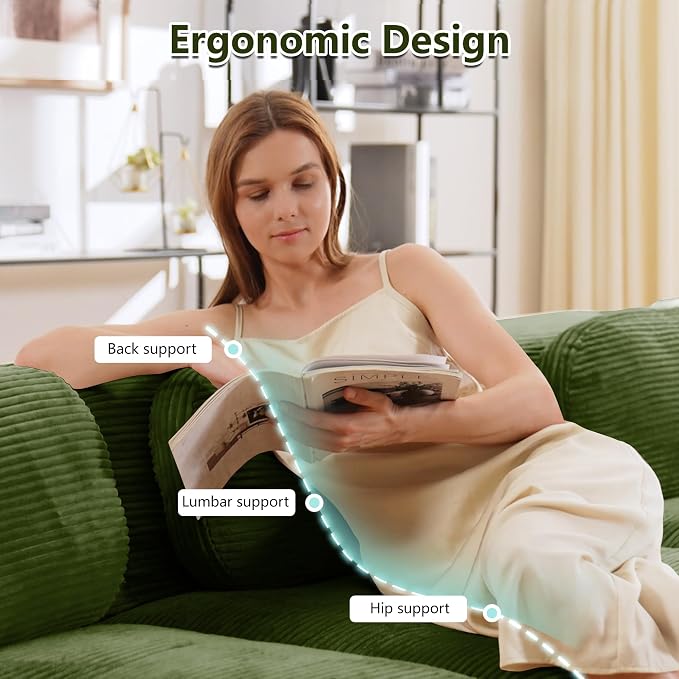 Boneless Sectional Couch, No Assembly Required, 152.7” U Shaped Modular Cloud - Image 4