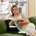 Boneless Sectional Couch, No Assembly Required, 117.3” Modular Cloud Sofa - Image 4