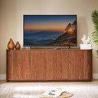 64" Fluted TV Stand for TVs up to 75 inch, Modern Entertainment Center - Image 8