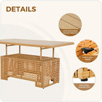 Grand patio 7-Piece Patio Wicker Furniture Set - Image 7
