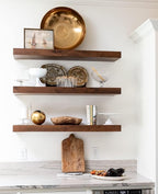 LEOPO Black 16-Pack 5 inch Floating Shelf Brackets, Hidden Shelf Bracket - Image 7