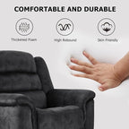 EBELLO 2 Pieces Reclining Couch Furniture Set, Soft Fabric Manual Recliner Sofa - Image 6