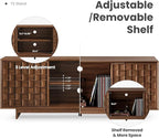 COLAMY TV Stand with Two Doors, Entertainment Center 59" with Adjustable - Image 3