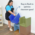 Children's Factory Cube Chairs, Woodland CF910-047, Classroom Furniture - Image 9