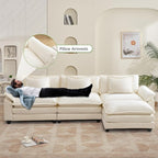Oprisen 120" Modular Sectional Sofa, Comfy Cloud Couch Sectional Sofa - Image 5