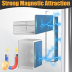 Magnetic Spice Rack for Refrigerator, 6 Pack Metal Magnetic Shelf White - Image 3