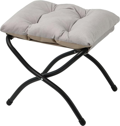 15" Folding Ottoman, Foldable Footrest Stool, Portable Small Foot Stool by MordchilHF
