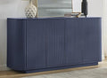 LKTART 64" Buffet Cabinet with Storage, Modern Fluted Accent Sideboard Media by LKTART