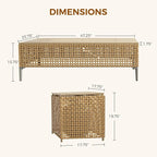 Grand patio 13-Piece Wicker Patio Furniture Set - Image 8