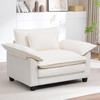 Modern Oversized Accent Chair, Comfy Accent Chair Reading Chairs Cloud Sofa by choairy
