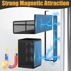 Magnetic Spice Rack for Refrigerator, 6 Pack 100% Metal Strong Magnet Shelf - Image 3