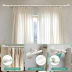 QDWIS Antique White Curtain Rods - Image 9