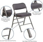 Flash Furniture 2 Pack HERCULES Series Premium Curved Triple Braced & Double - Image 5