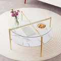 LumFurn Round Coffee Table for Living Room, Mid-Century Modern Design, D30 x H17 by LumFurn